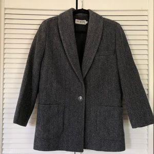 Navy/Grey Wool Jacket